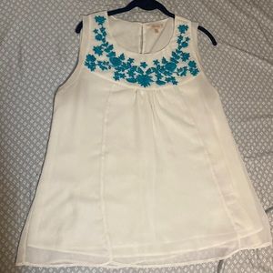 Skies Are Blue embroidered top